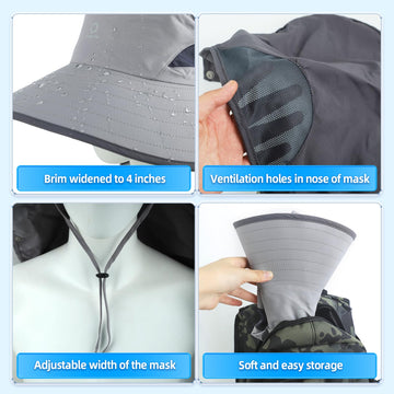 Hat packed flat for travel and portability