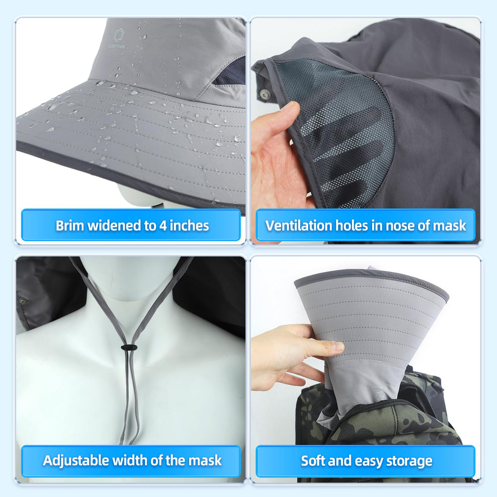 Hat packed flat for travel and portability