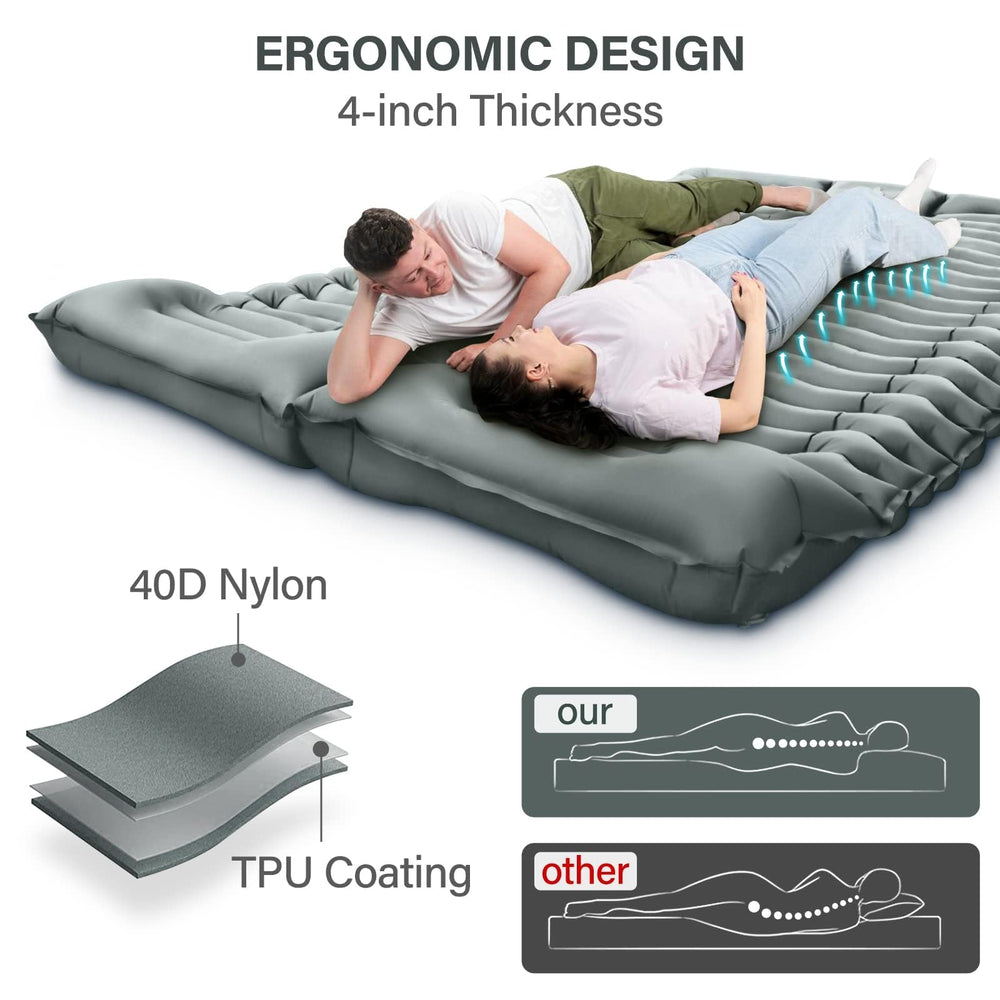 Yuzonc ultralight folded view demonstrates compact pack size and pillow