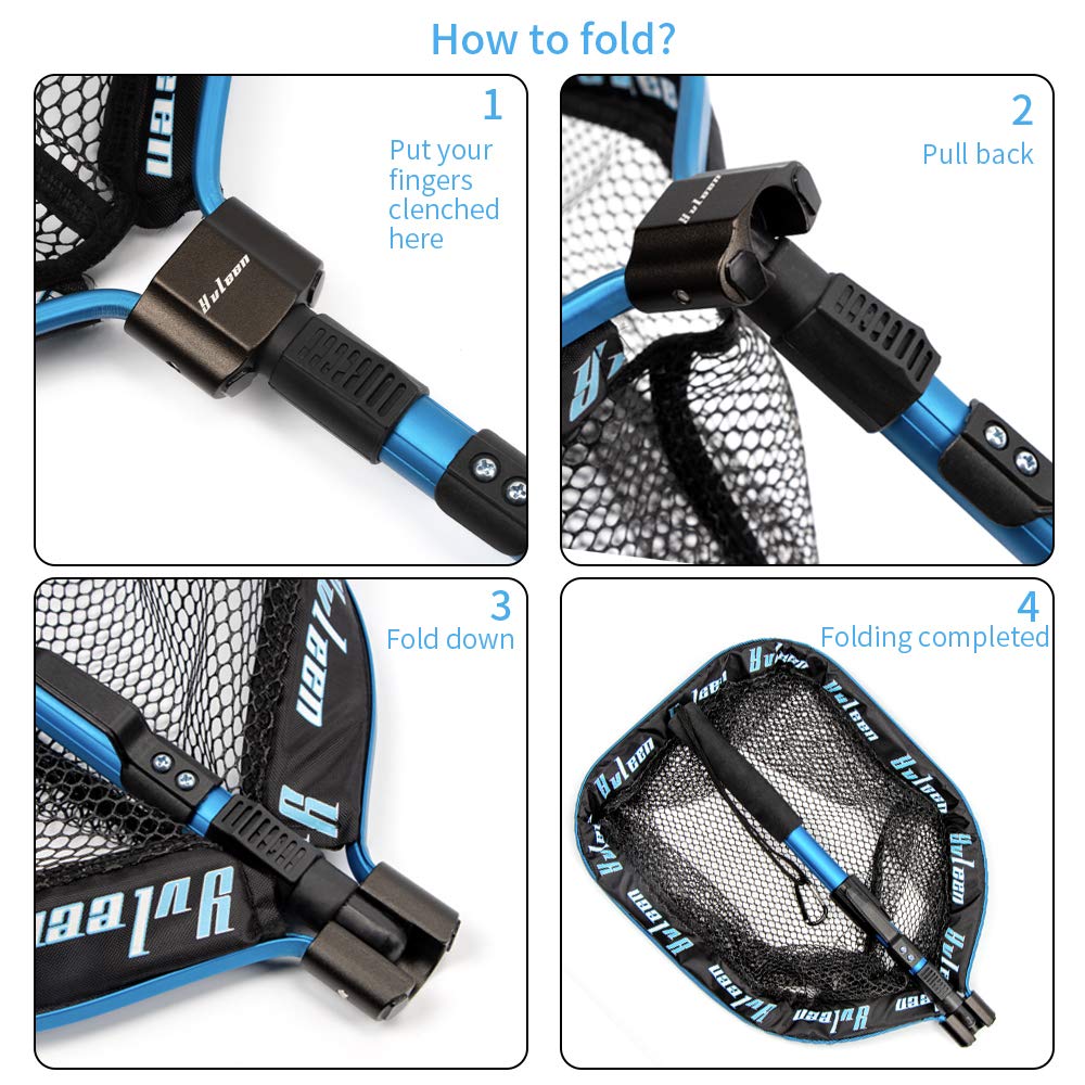 Square hoop design on YVLEEN fishing net
