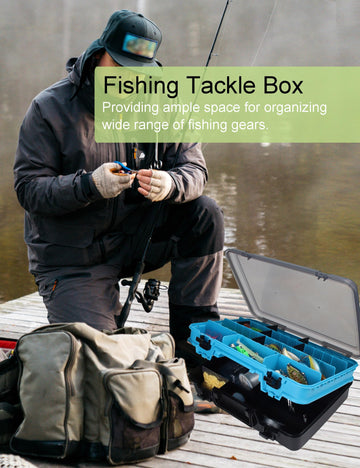 Transparent lid for easy locating lures and tackle