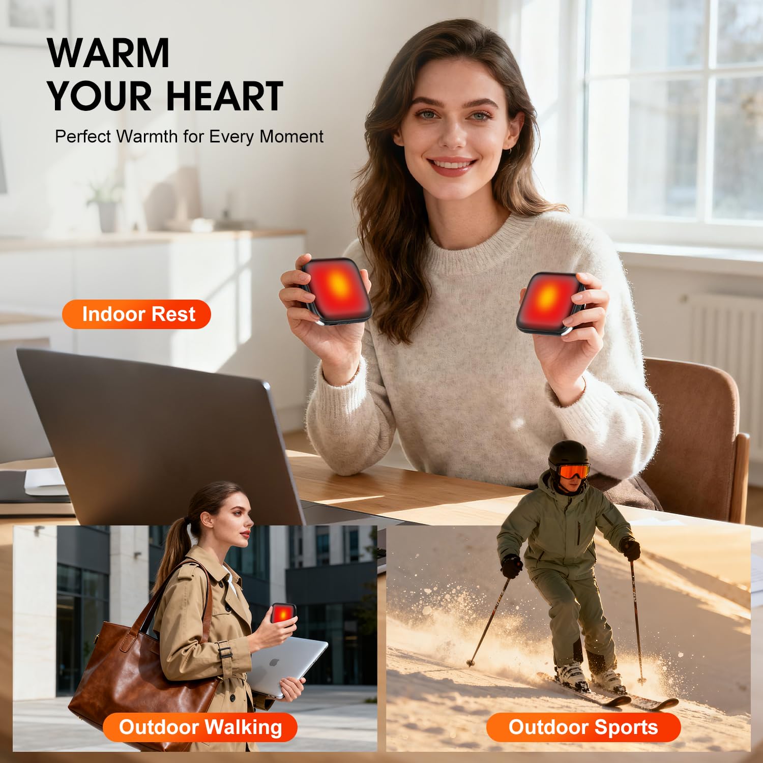 YWGGS hand warmers wrist strap and portable design ideal for travel