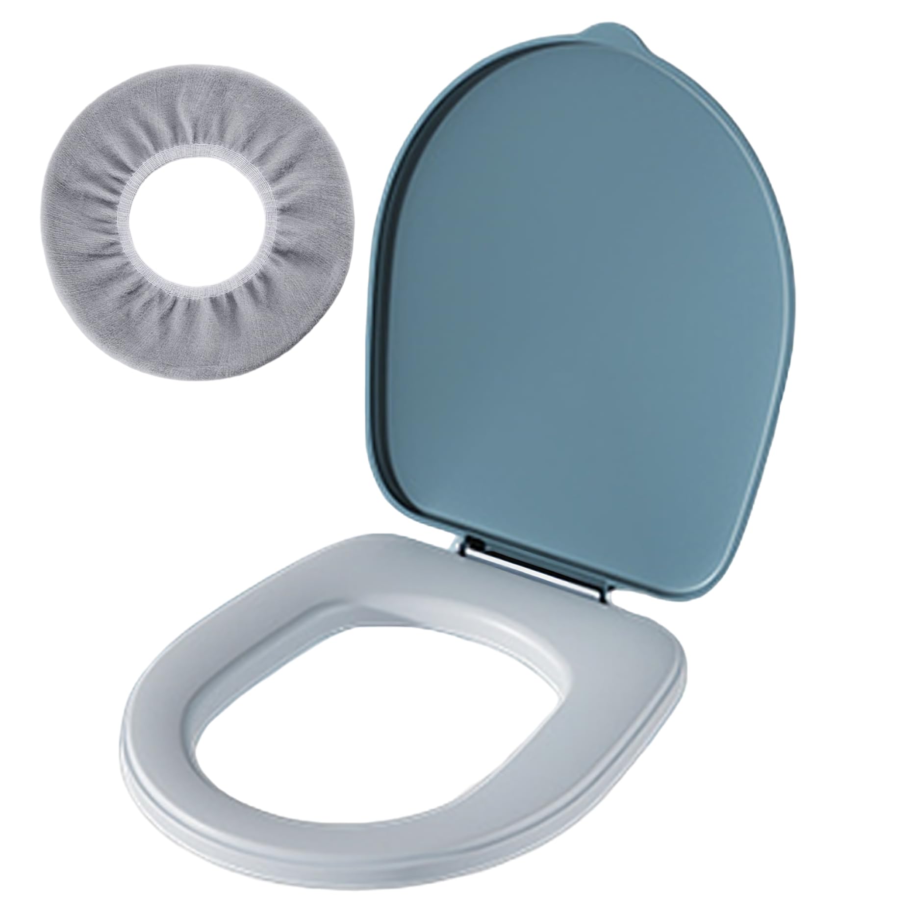 YWZMSD bucket toilet seat lid provides secure seal and odor control outdoors.