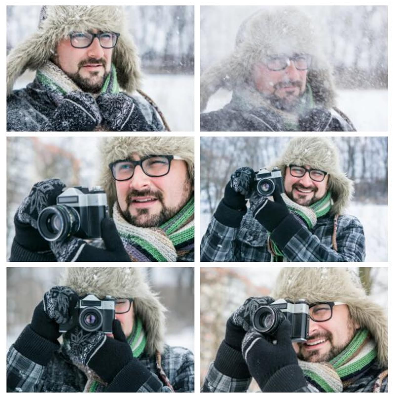 YXCFEWD Trapper Hat worn outdoors demonstrates reliable warmth during winter activities