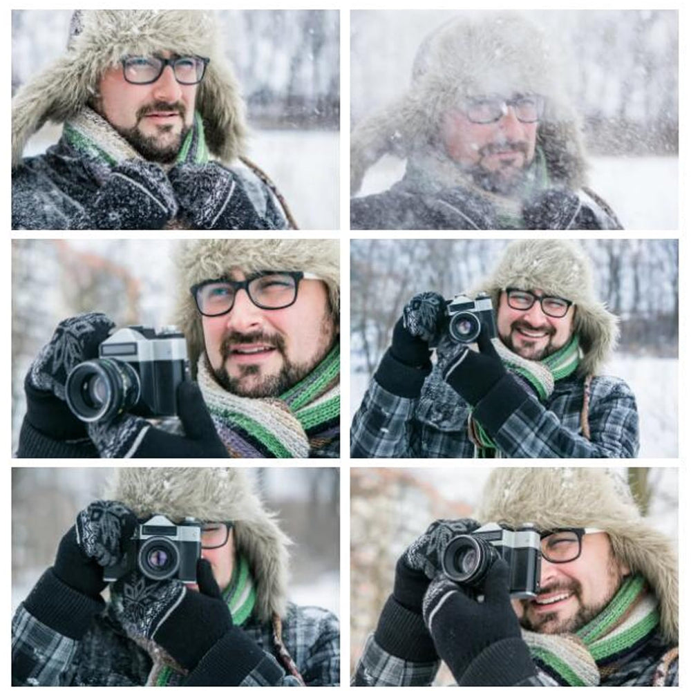 YXCFEWD Trapper Hat worn outdoors demonstrates reliable warmth during winter activities