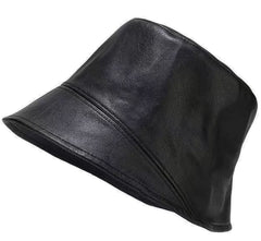 YY GEWETAO leather bucket hat packable for travel and sun protection