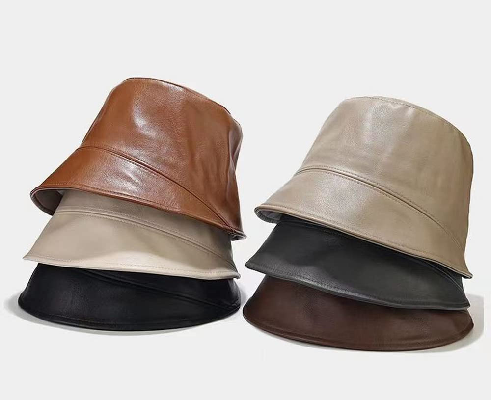 YY GEWETAO travel-ready leather bucket hat keeps you cool under sun