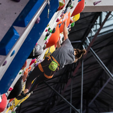 YY Vertical Trex chalk bag as a portable climbing gear accessory.