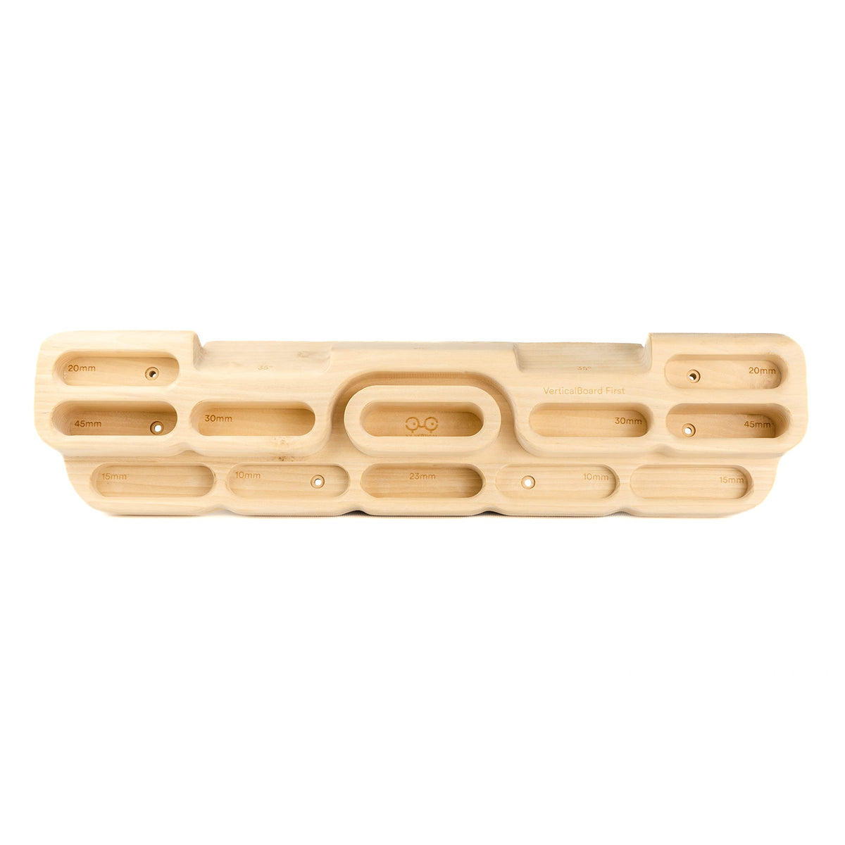 YY Vertical Verticalboard First top view shows a compact hangboard for progressive grip training at home