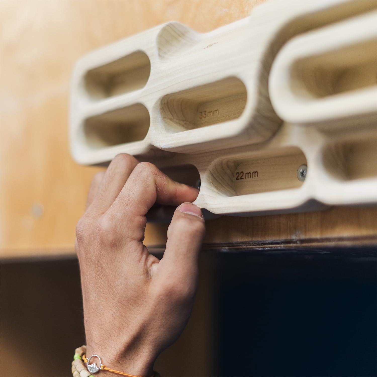 YY Vertical Verticalboard First varied depths from 45mm to 20mm enable gradual gripping challenges