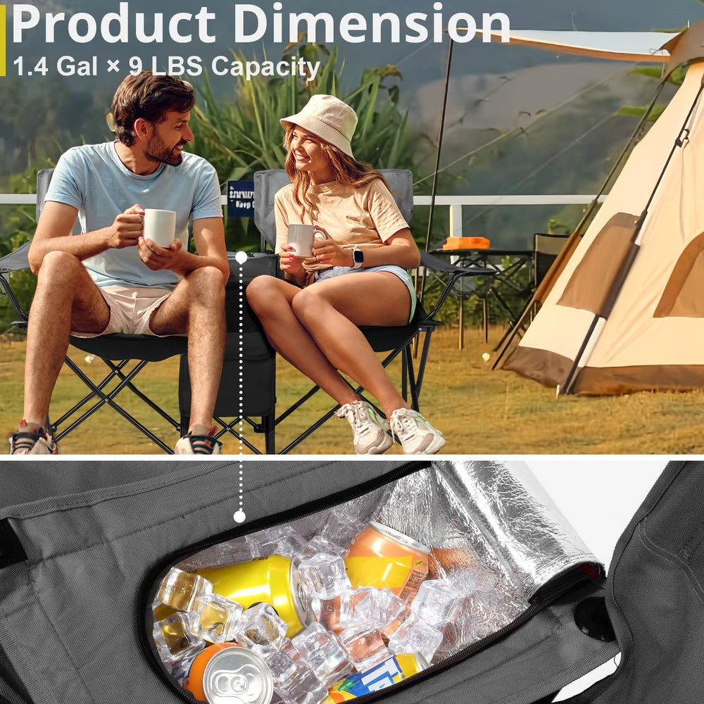 YYANDC middle ice bag cooling design to keep drinks cool outdoors.
