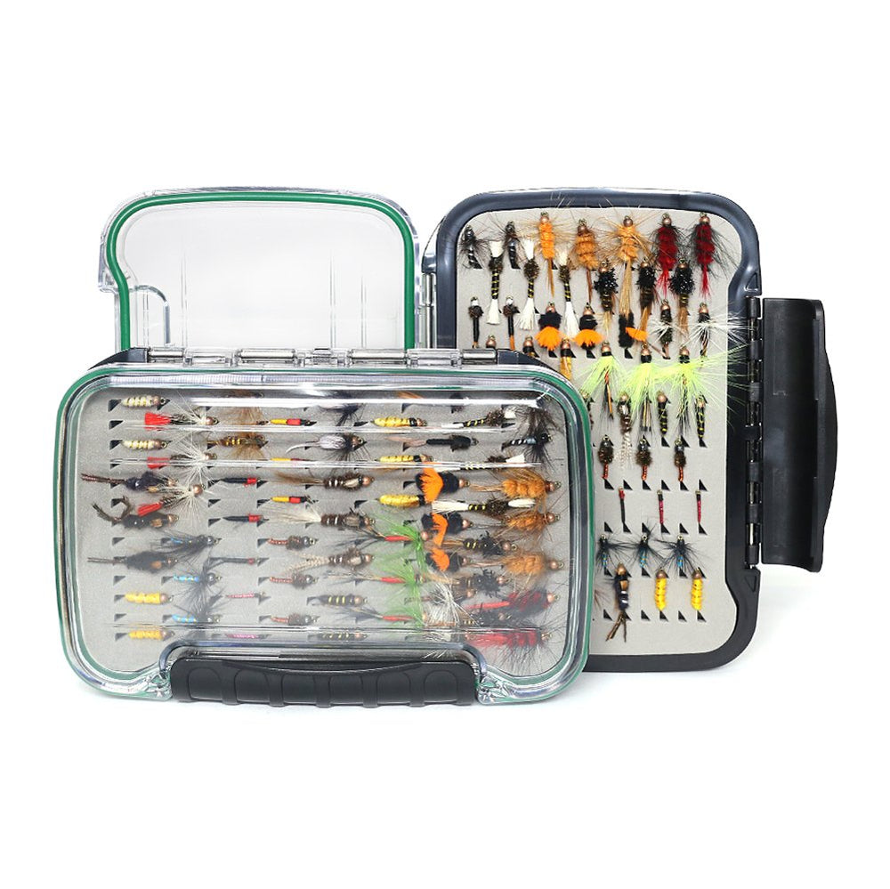 YZD Best Selection Flies Box in use on the river for field-ready setup