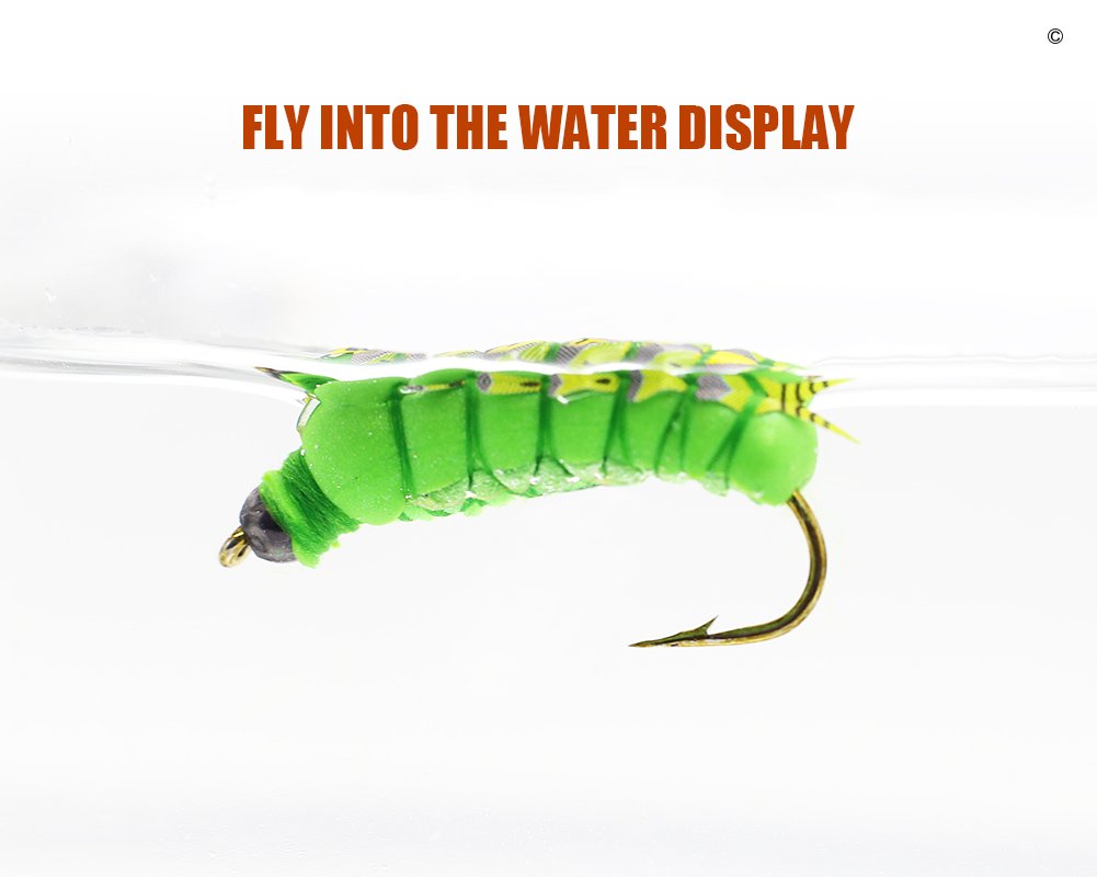 Assorted dry and wet fly patterns on a tray