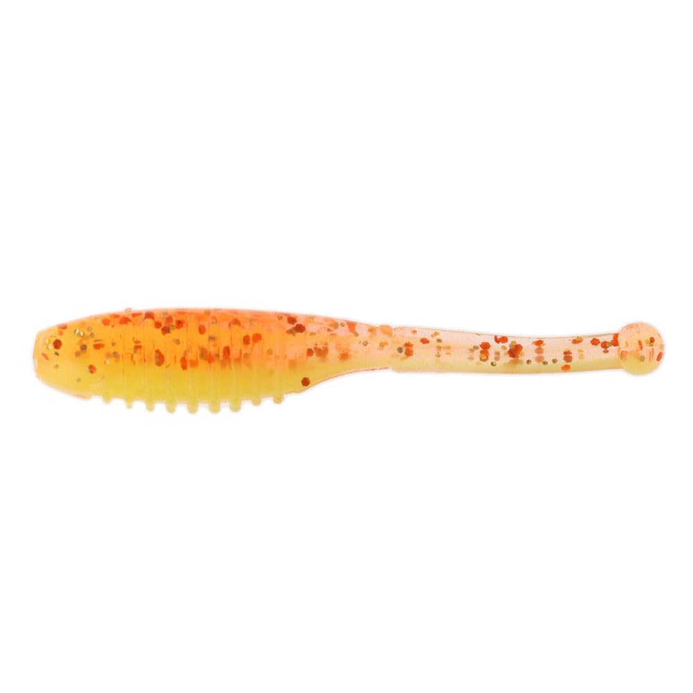 Z-Man Baby BallerZ ribbed belly highlighting water displacement and bubble trapping.