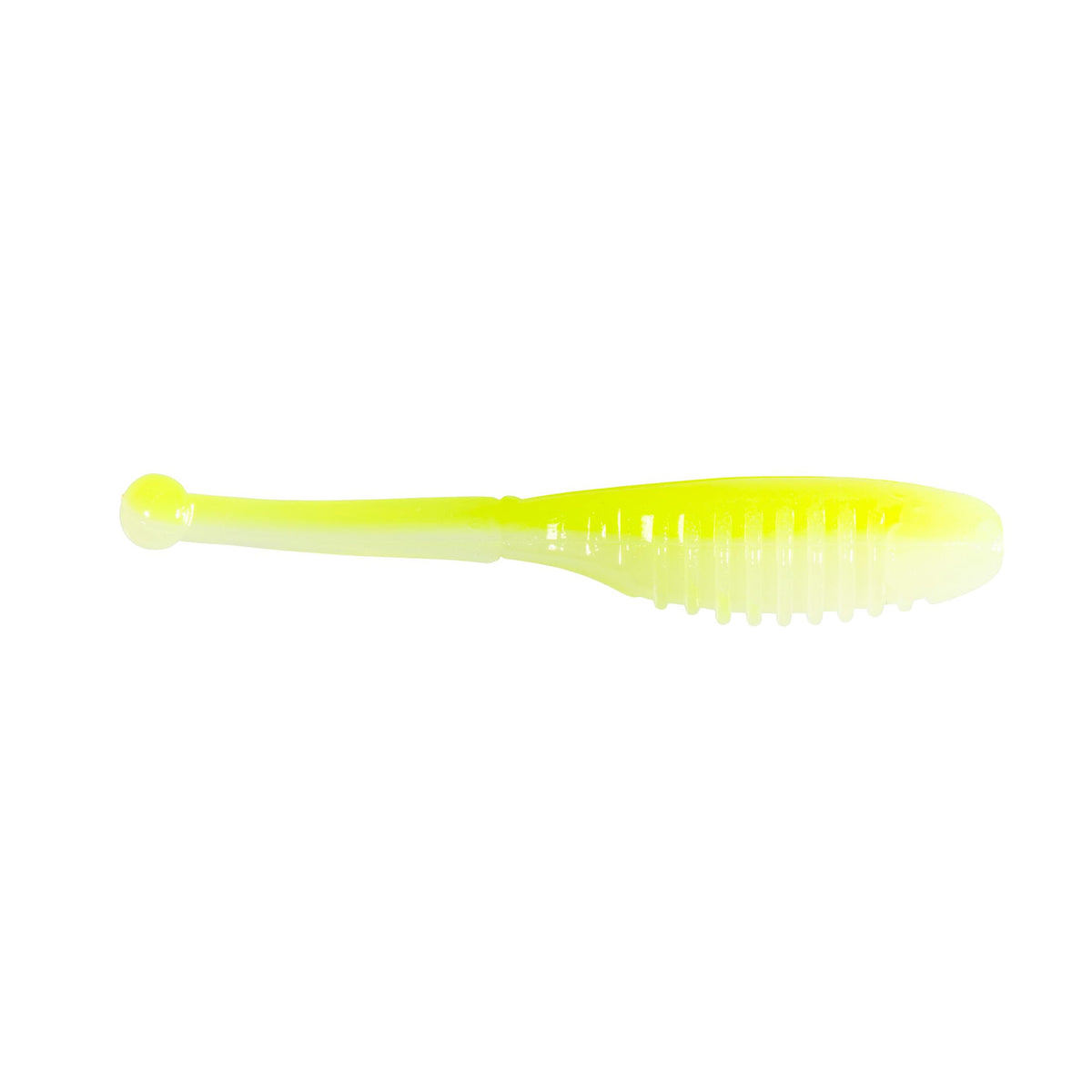 Z-Man Baby BallerZ two-inch glow chartreuse lure boosts bite detection in low light