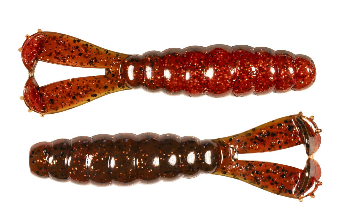 Z-Man Baby Goat 3-inch Hot Craw delivers lifelike action to attract bass