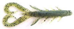 Z-MAN Boar Hog 4-inch watermelon lure; buoyant ElaZtech creates natural resting posture for bass.