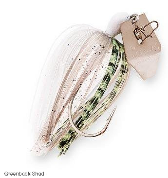 Z-Man CB12-72 ChatterBait in water at speed shows no hydroplaning