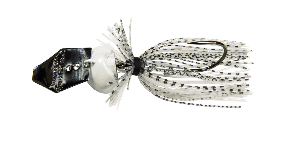 Z-MAN CBCFL34-03 Chatterbait head close-up, zinc construction for strong bottom contact.