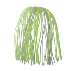 Z-Man Chatter Bait EZ skirt chartreuse-silver boosts lure visibility during retrieves