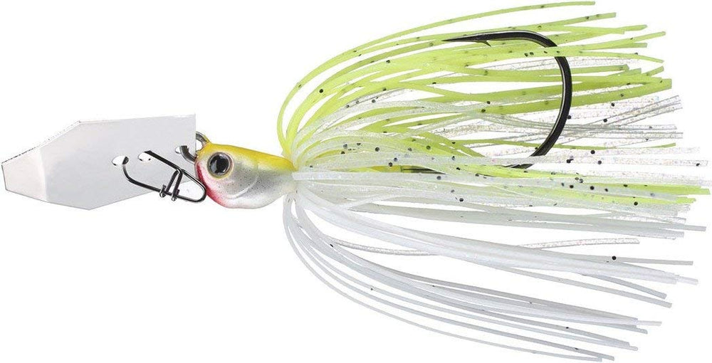 Z-MAN Chatter Bait Jack Hammer CBJH38-02 chartreuse/white for erratic action near cover
