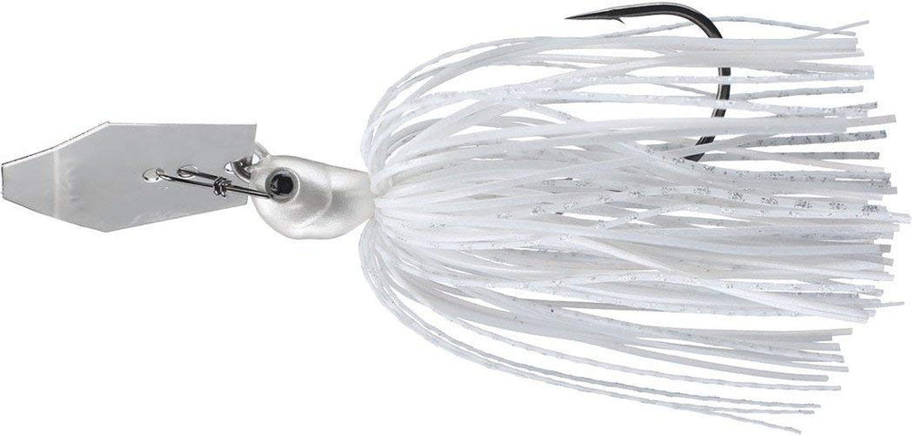 Z-Man Chatter Bait Jack Hammer head and blade in action for cover-skipping retrieves.