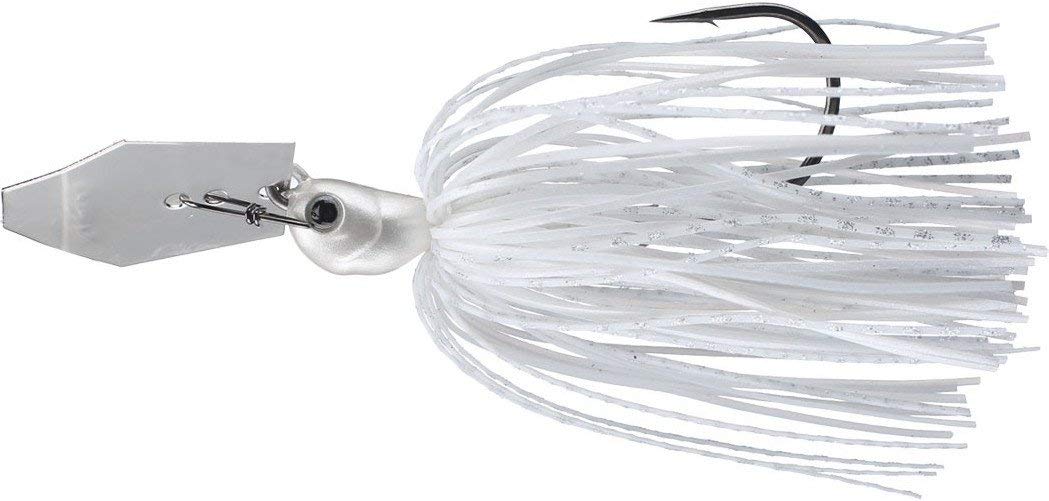 Z-Man Chatter Bait Jack Hammer head and blade in action for cover-skipping retrieves.