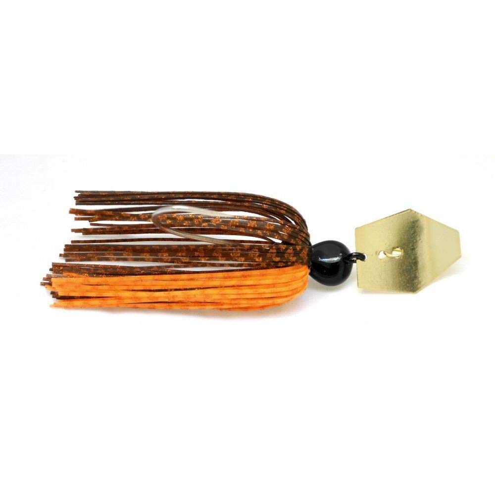 Z-MAN Chatter Bait orange/brown 3/8 oz buzzing through heavy cover attracts bass
