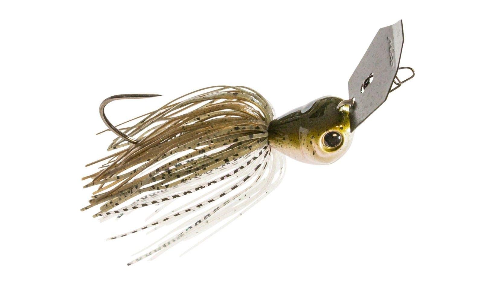 Z-Man ChatterBait Jack Hammer 1.25oz, green pumpkin shad, ideal for vibration-based bass fishing