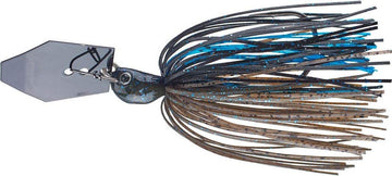 Z-Man ChatterBait Jack Hammer head and blade in action, designed for erratic swimming and cover deflection.