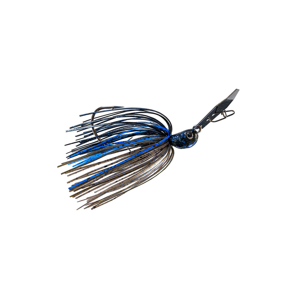 Z-Man ChatterBait JackHammer hand-tied silicone skirts add color and movement