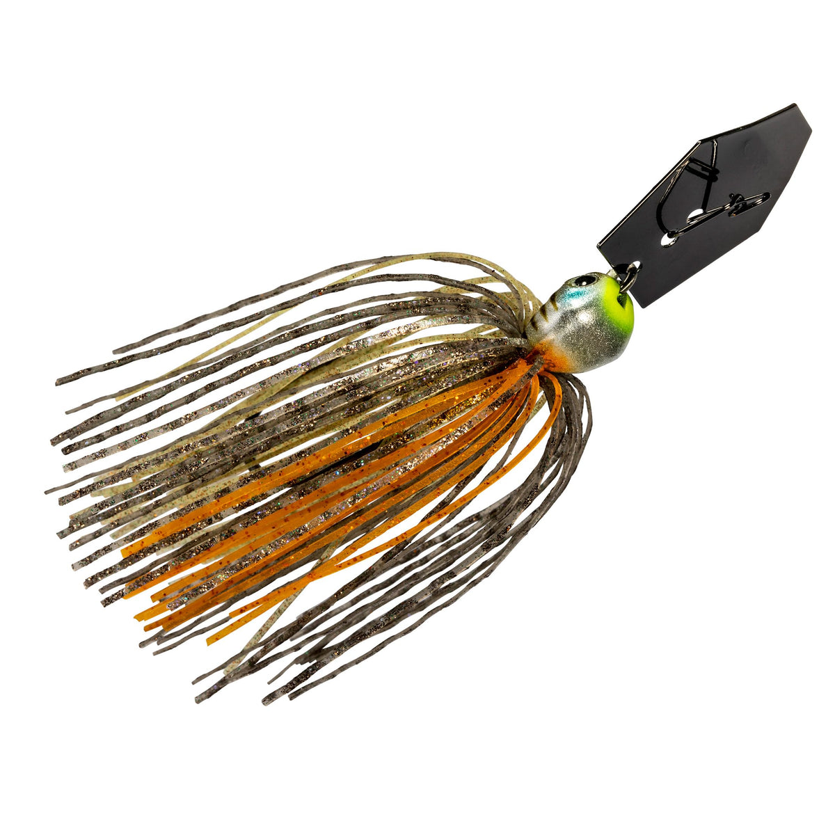 Z-Man Chatterbait Jackhammer Ghost Baby Gill front view for high-visibility casts