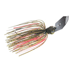 Z-Man Chatterbait JackHammer Dirty White vibration action enhances lure wake.
