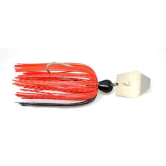 Z-Man Chatterbait Texas Red with hex head blade boosts vibration and enticing action.