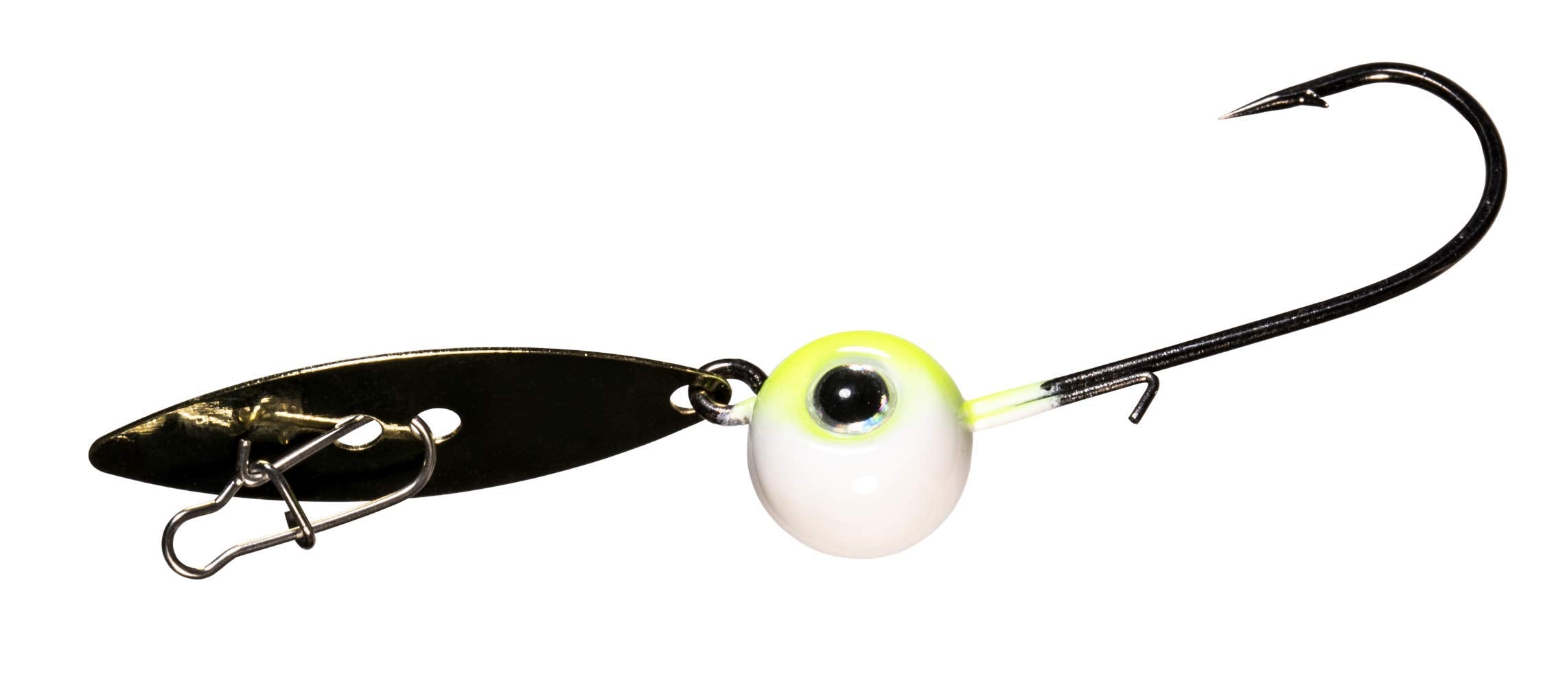 Z-Man ChatterBait WillowVibe with willow blade for tight action and chartreuse shad color in fishing scenarios