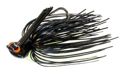 Z-Man CrossEyeZ flipping jig in hot black for shallow water cover presentations and precision flips