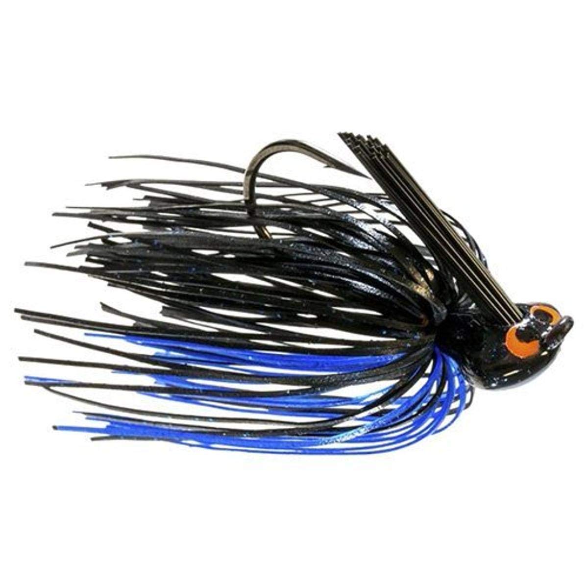 Z-Man CrossEyeZ Flipping Jig in black and blue, ideal for shallow-water cover