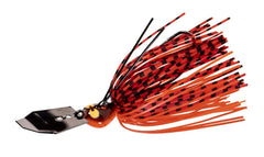 Z-Man CrossEyeZ ChatterBait 38oz Fire Craw boosts attraction and snag resistance during retrieves.