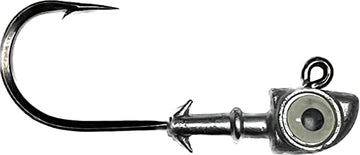 Z-Man Diezel Eye Jighead two-pack in red ready for heavy-duty fishing applications.