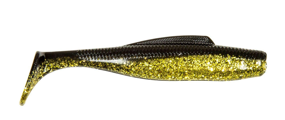 Z-Man Diezel MinnowZ swimbait in action with weedless rigging and lifelike motion.