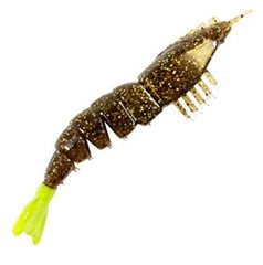 Z-Man EZ ShrimpZ unrigged 3.5-inch root beer chart tail for lifelike shrimp action on casting