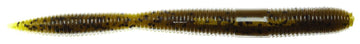 Z-Man FattyZ Fat5-46PK6 green pumpkin worm lure for bass fishing with salt-impregnated durability