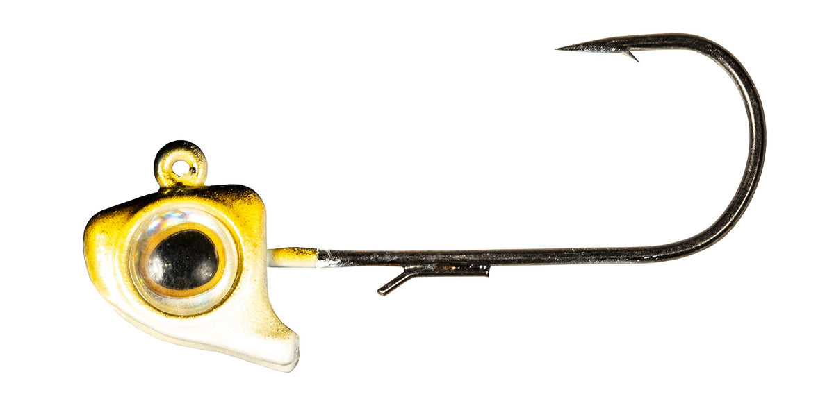 Z-Man Finesse EyeZ jighead with oversized 3D eyes boosts visibility for finesse fishing and targeted strikes.
