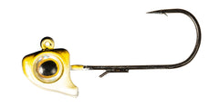 Z-Man Finesse EyeZ jighead with oversized eyes attracts predators during finesse swimbait presentations