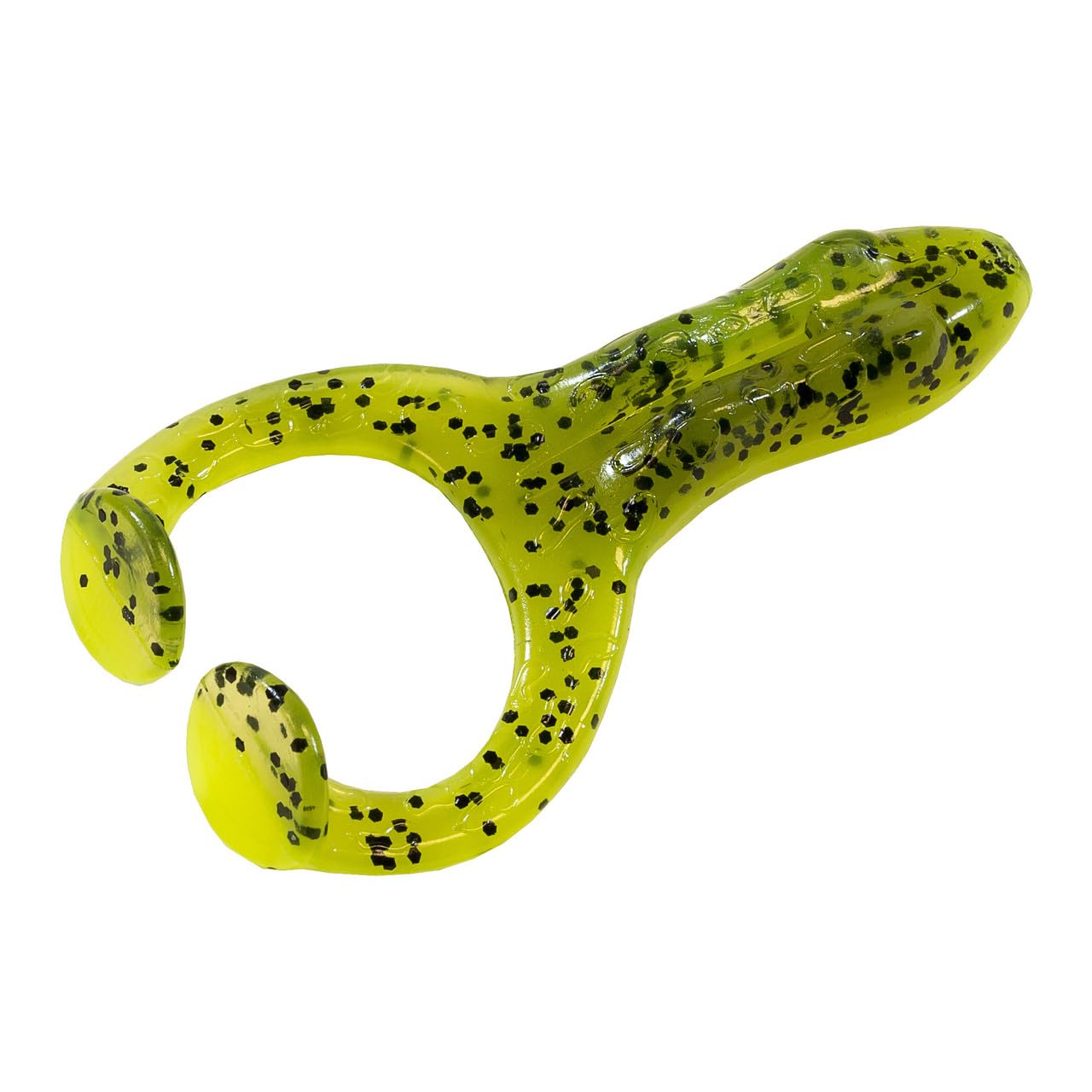 Z-Man Finesse FrogZ Watermelon/Chartreuse for high visibility and strikes on ponds