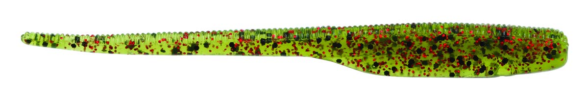 Z-MAN Finesse Shad 4in Watermelon Red closeup shows soft material and subtle tail action for finesse rigs.