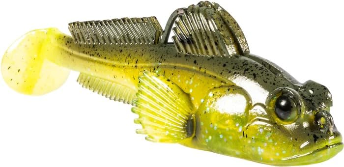 Z-Man Gobius 3in 3-4oz Hot Snakes swimbait mimics goby motion for natural underwater action