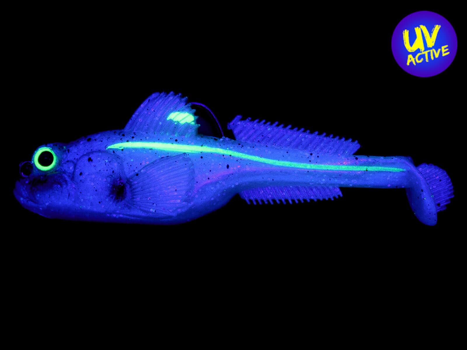 Z-Man Gobius paddle tail action showing subtle swimming motion to entice bites.