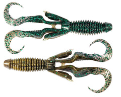 Z-Man Gremlin ribbed body increases water displacement and texture.