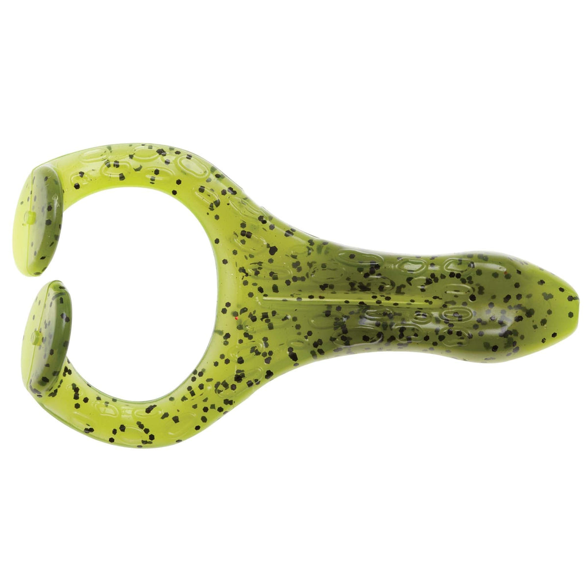 Z-MAN Hard Leg FrogZ lure on water surface, delivering buoyant, weedless topwater action.